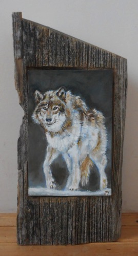 Timber Wolf 

11” x 5” x 4”